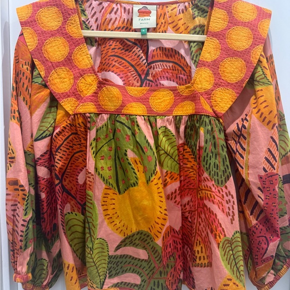 FARM Rio Multicolor Patterned Top M - Picture 1 of 3